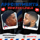 Barber Editable flyer